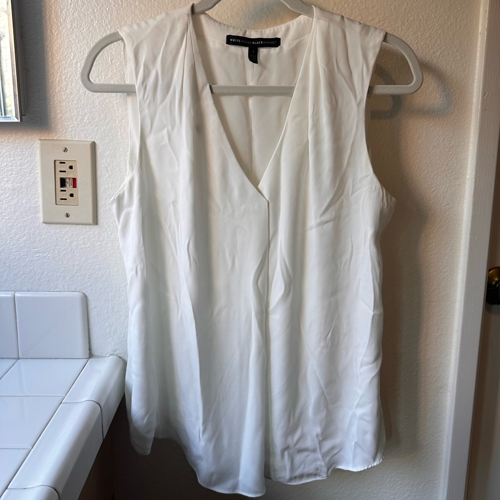 WHBM V-Neck Blouse Tank